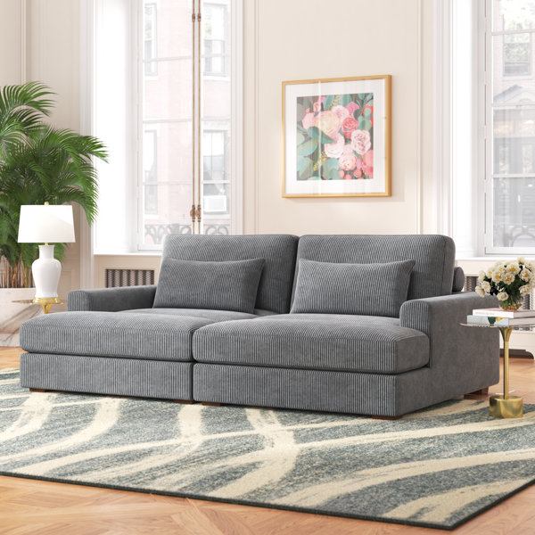 Etta Avenue™ Mordecai 90'' Upholstered Sofa & Reviews Wayfair